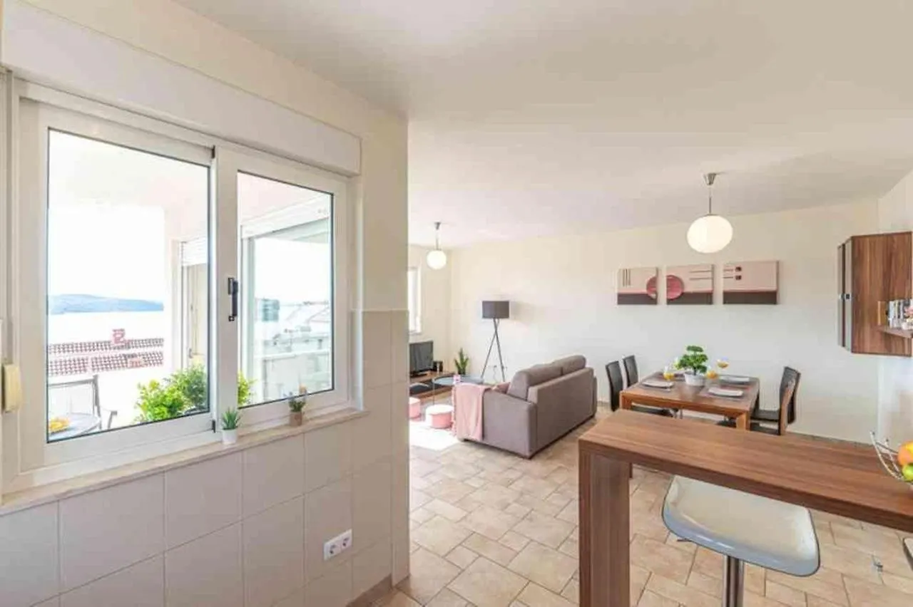 Apartment In Okrug Gornji With Sea View, Terrace, Air Conditioning, Wifi 5051-2 Trogir